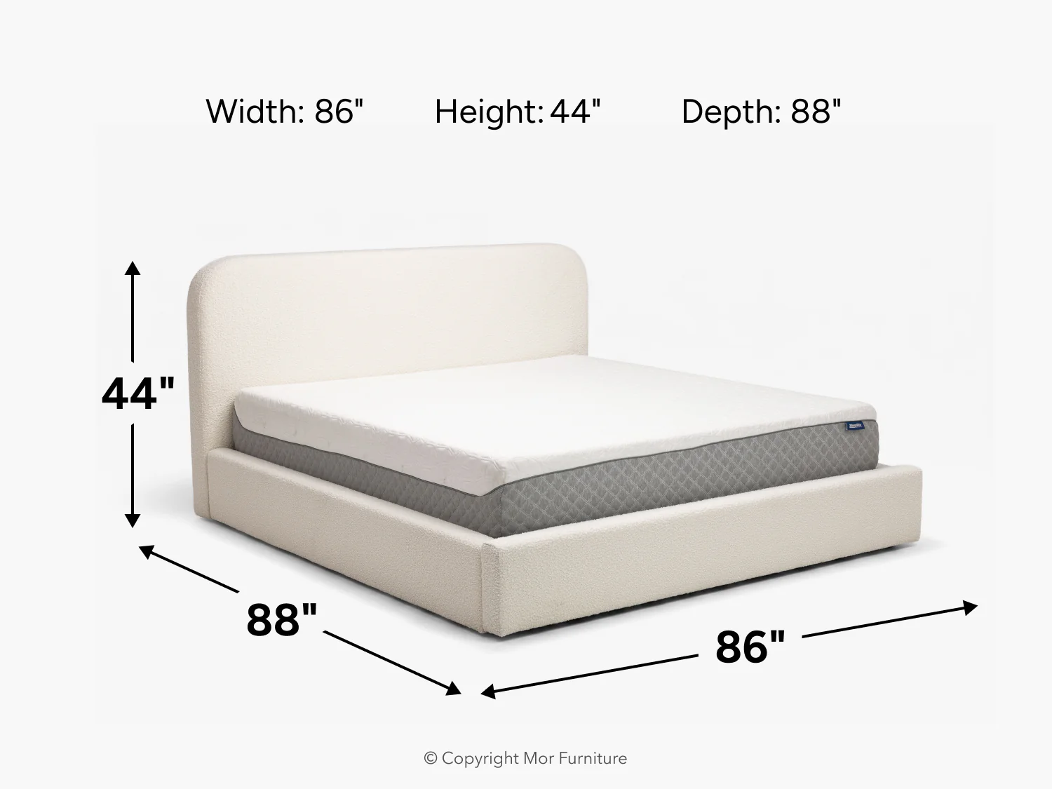 Cloud Boucle Upholstered Storage Bed - Image 25