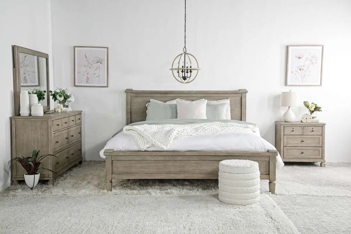 Country Side Canopy Bed & Dresser & Mirror & Nightstand - Image 64