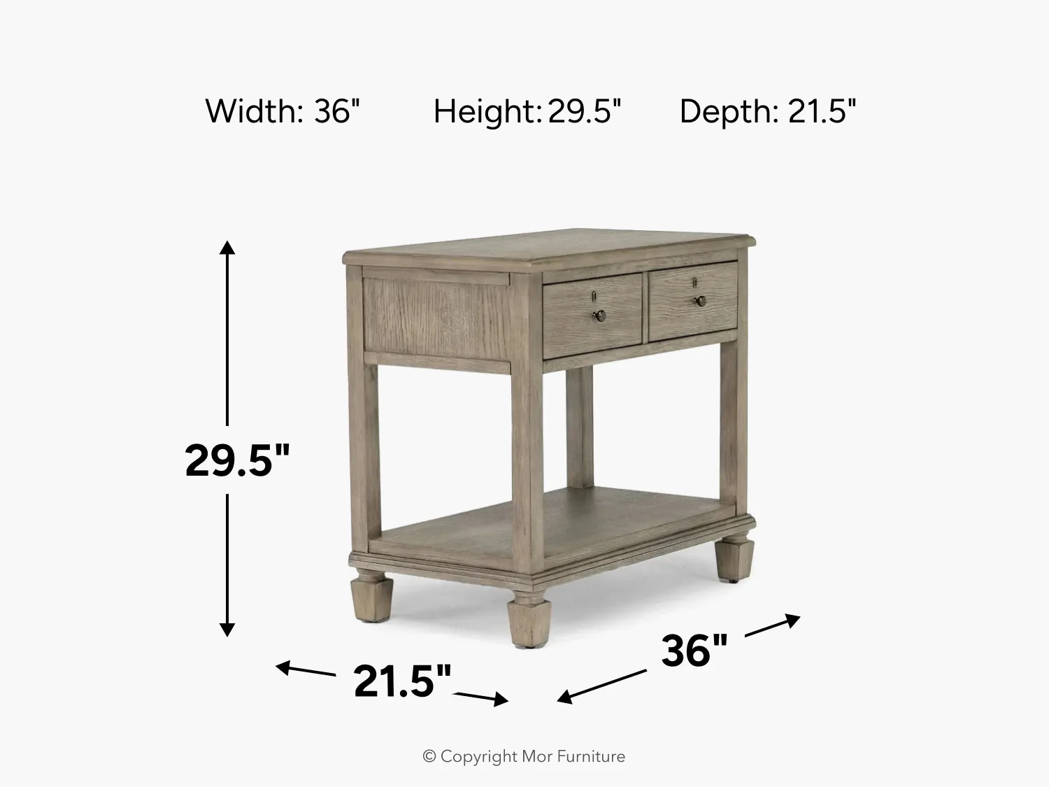 Country Side Nightstand - Image 12