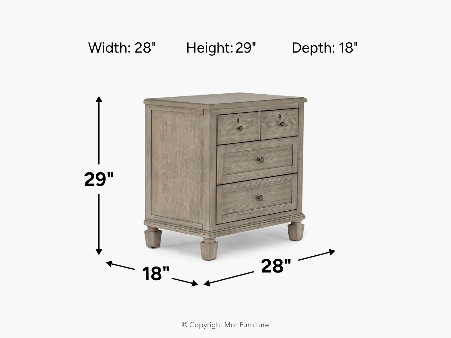 Country Side Nightstand - Image 6