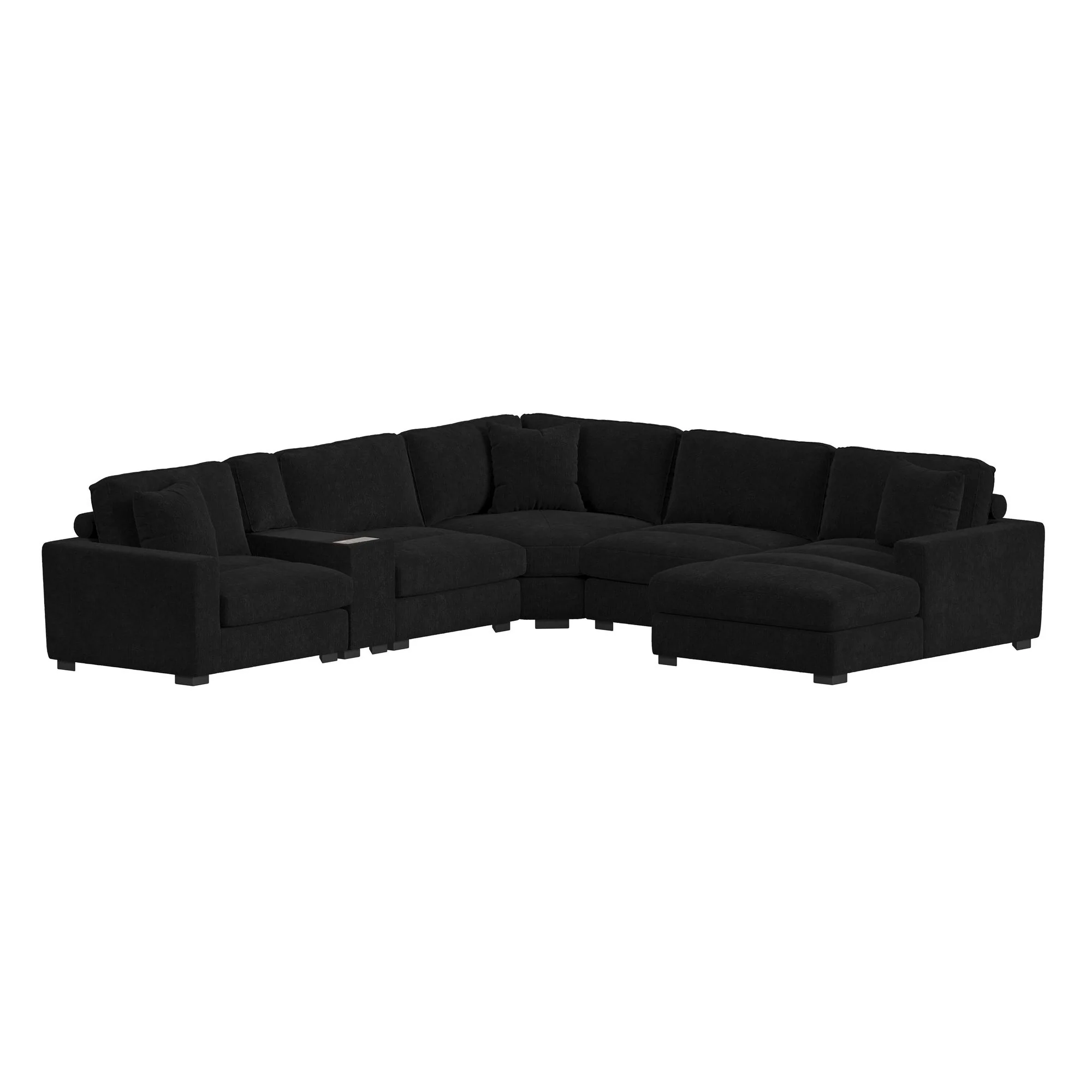 Cuddle Cloud 6 Piece Chaise Sectional - Image 12