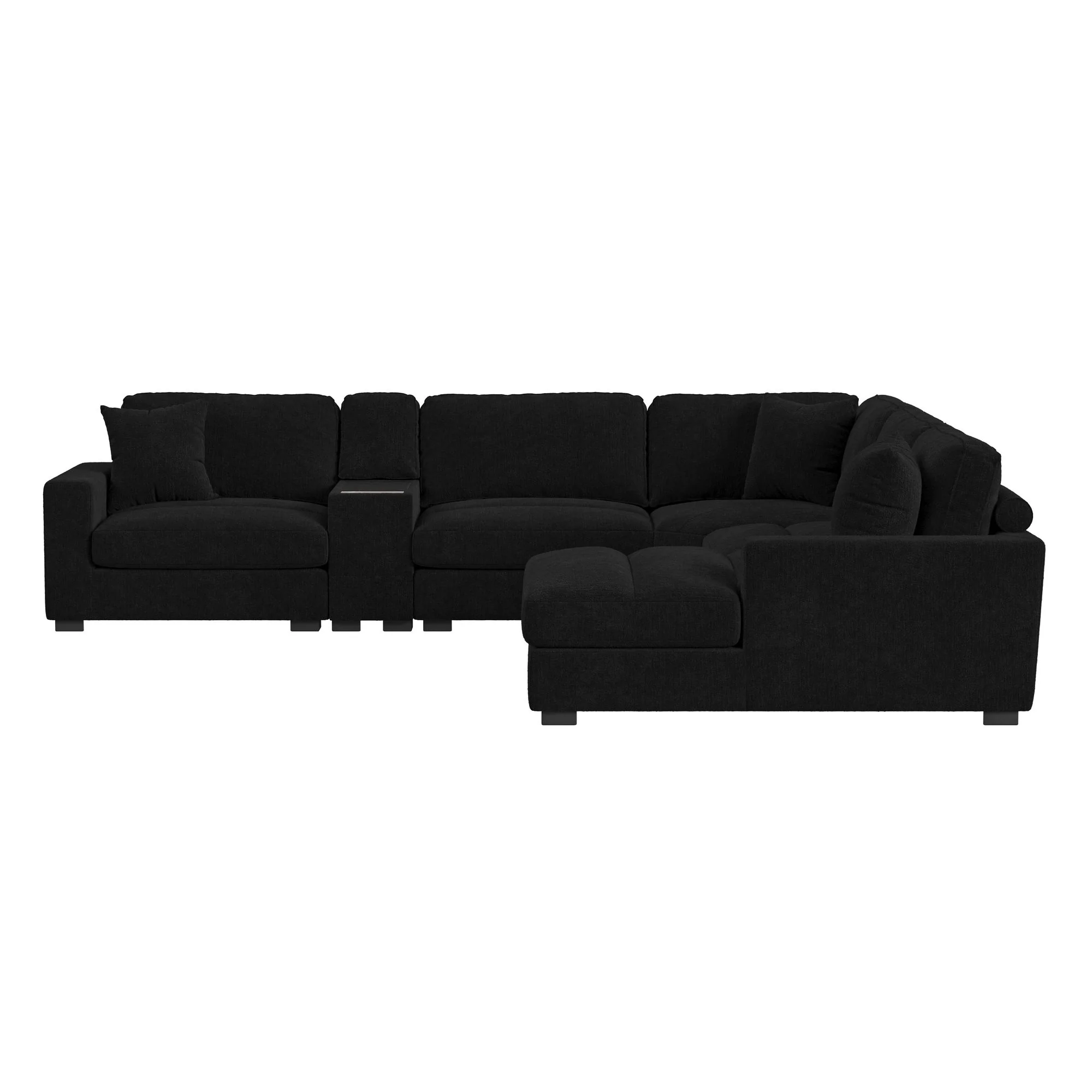 Cuddle Cloud 6 Piece Chaise Sectional - Image 13