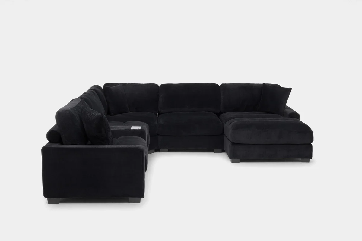 Cuddle Cloud 6 Piece Chaise Sectional - Image 18