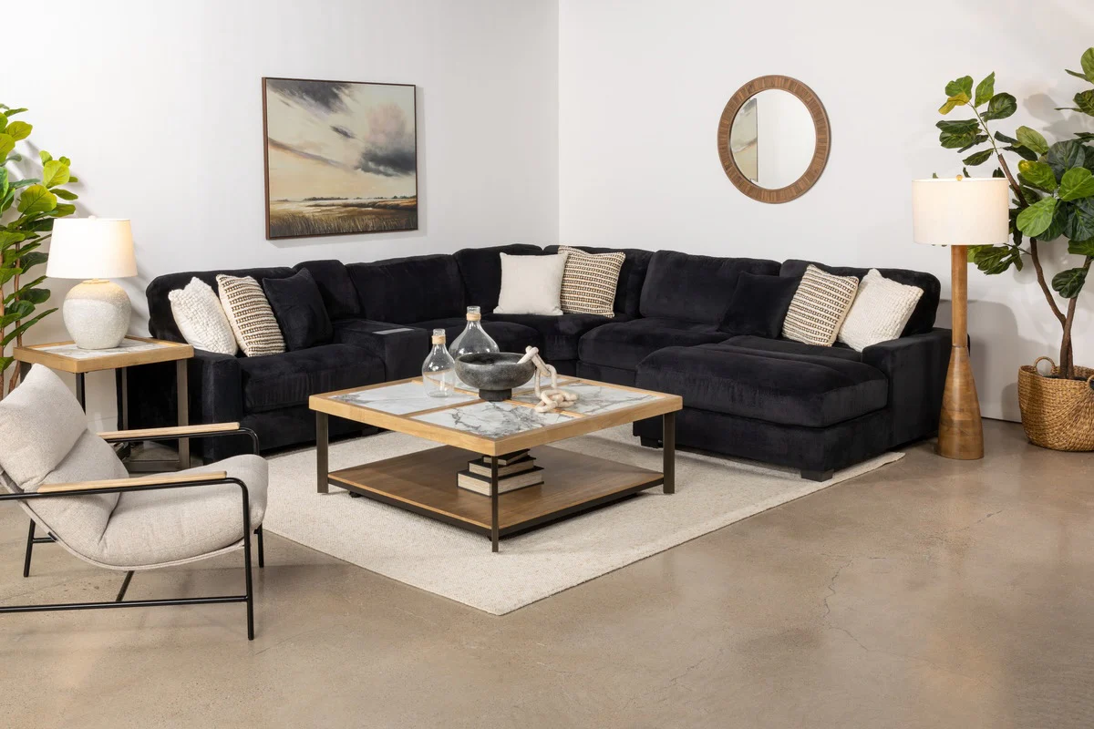 Cuddle Cloud 6 Piece Chaise Sectional - Image 24
