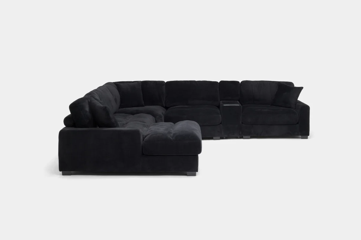 Cuddle Cloud 6 Piece Chaise Sectional - Image 7