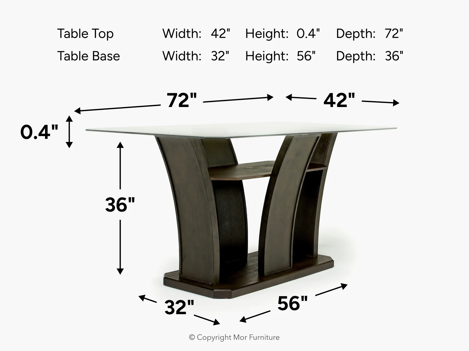 Dapper Counter Height Dining Table - Image 6