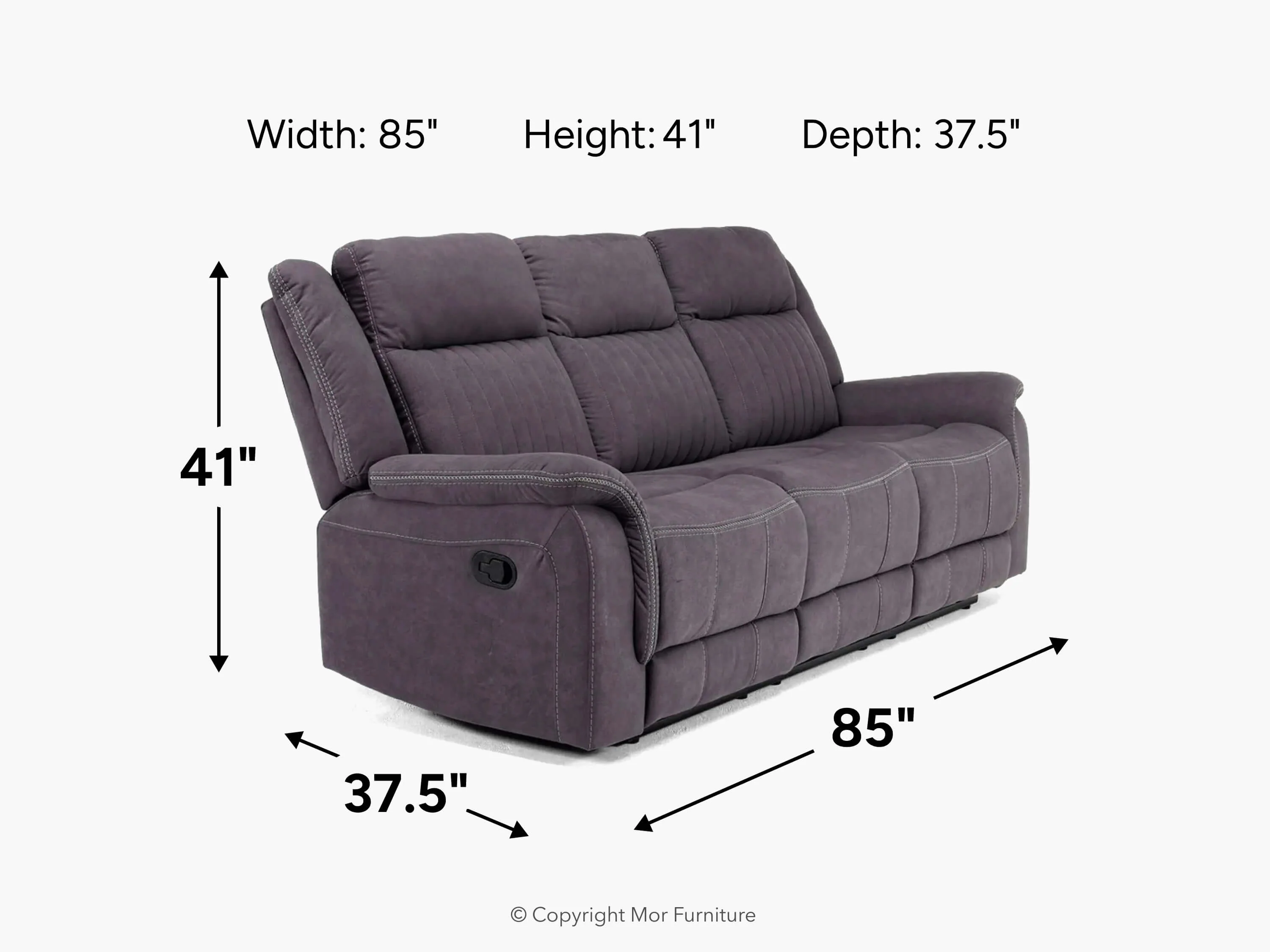 Diamond Reclining Sofa - Image 8