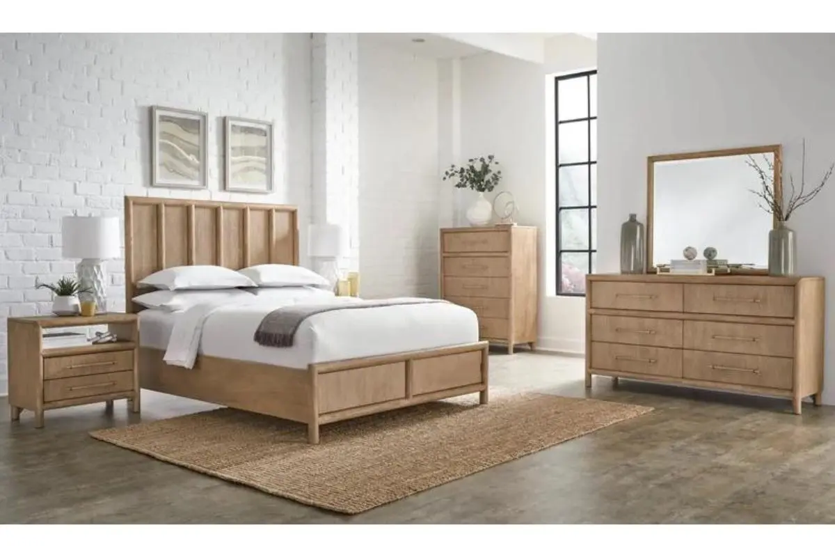Dorsey Panel Bed & Dresser & Mirror & Nightstand - Image 6