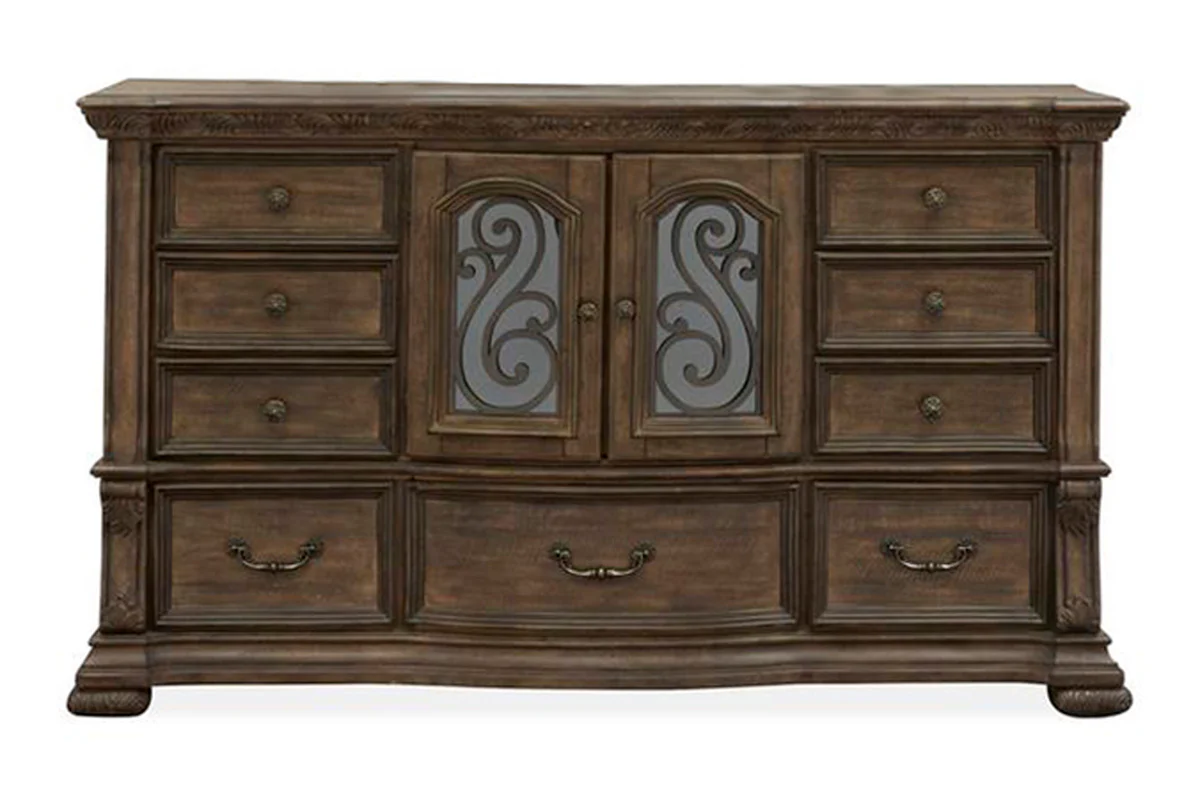 Durango Panel Bed & Dresser & Mirror & Nightstand - Image 36