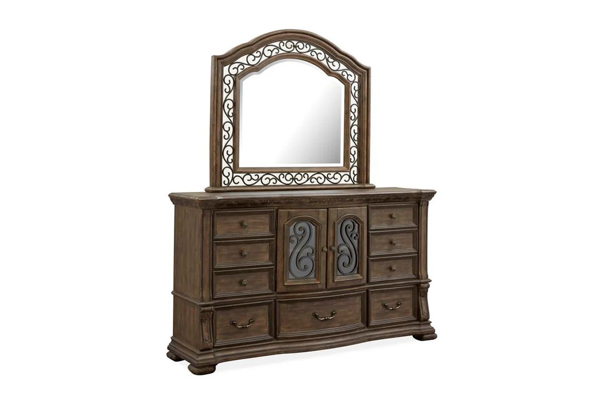 Durango Sleigh Bed & Dresser & Mirror & Nightstand - Image 38