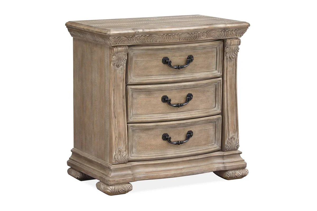 Durango Sleigh Bed With Storage & Dresser & Mirror & Nightstand - Image 23