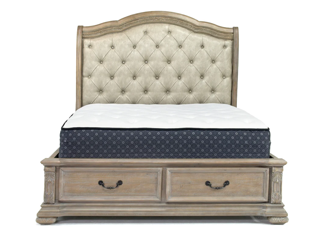Durango Sleigh Bed With Storage & Dresser & Mirror & Nightstand - Image 3