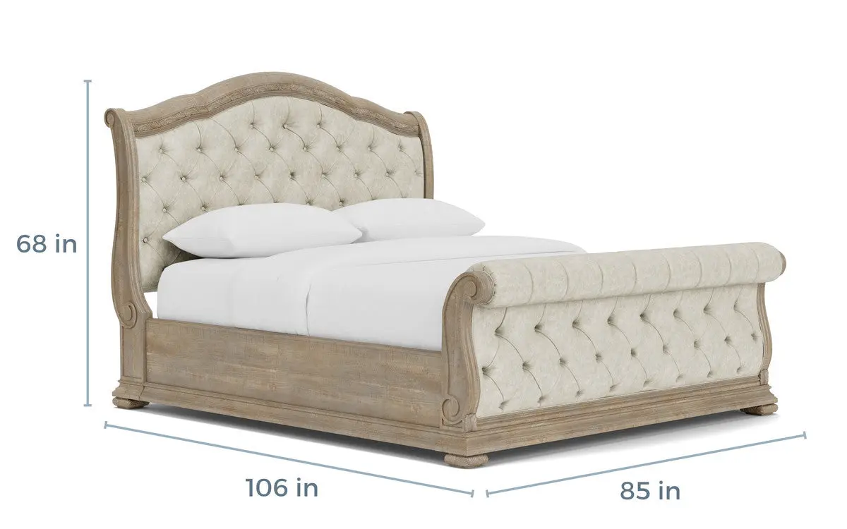 Durango Upholstered Sleigh Bed - Image 4