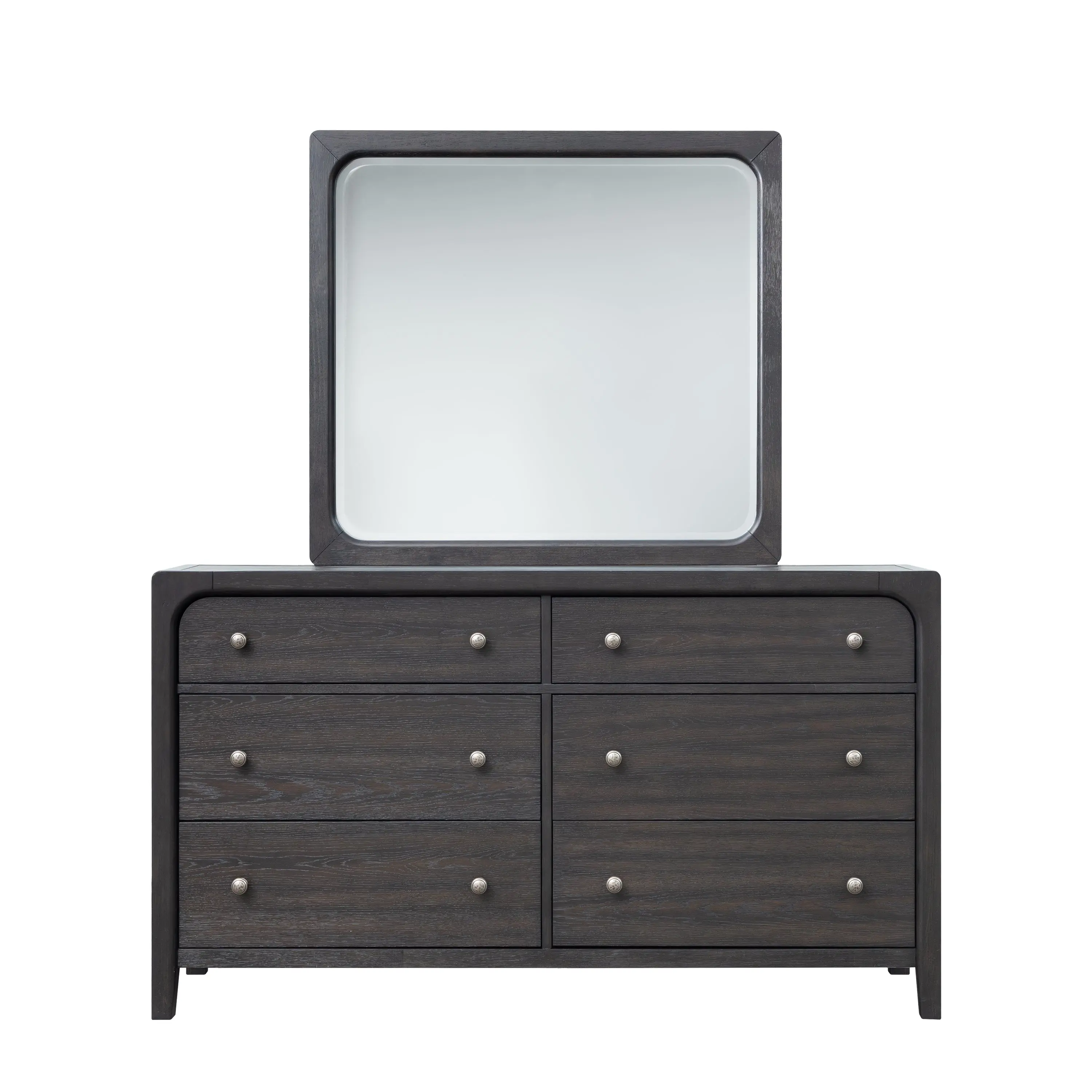 Easton Upholstered Bed & Dresser & Mirror & Nightstand - Image 6
