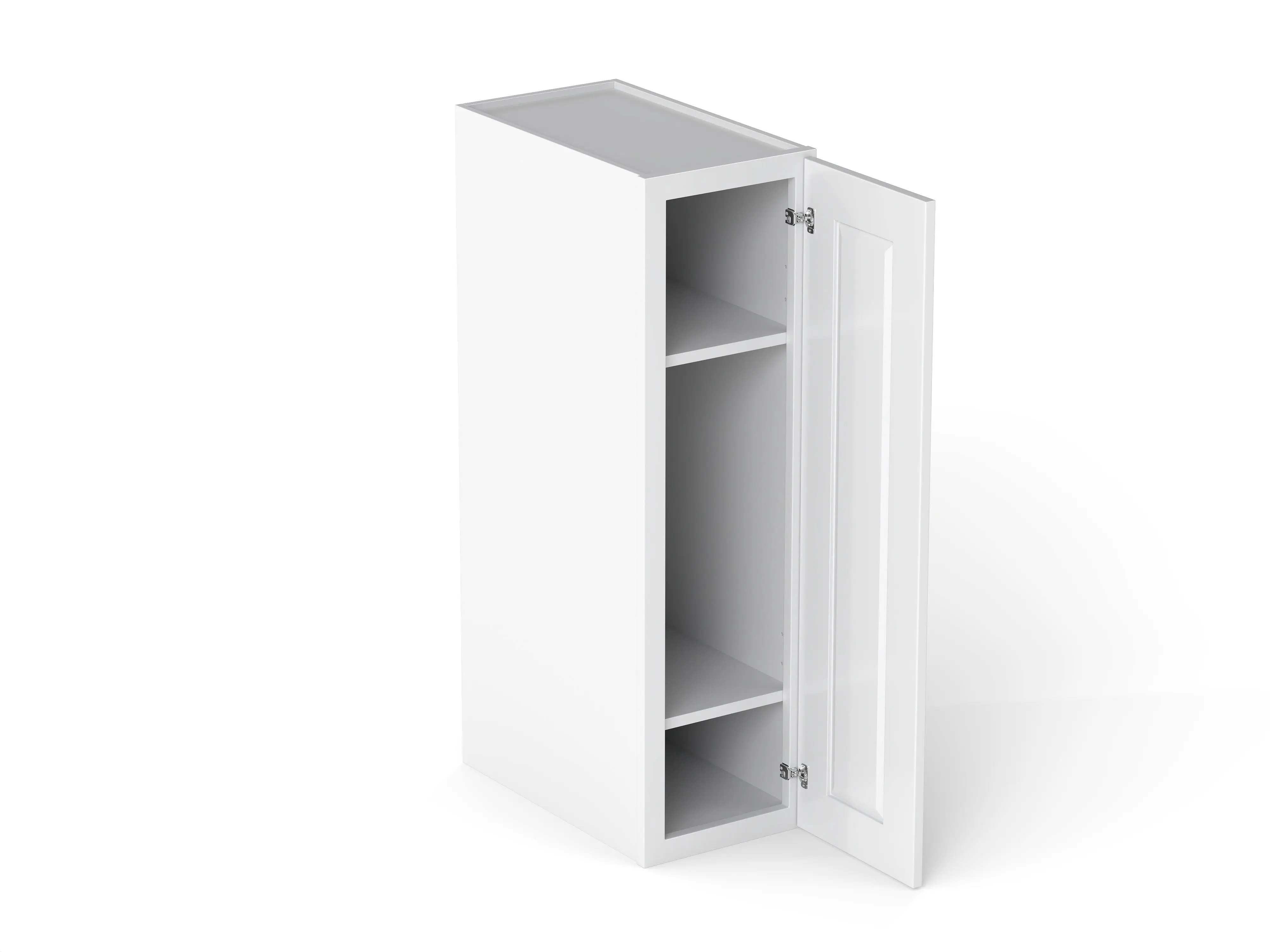 Elegant 1 Door Wall Cabinet With 2 Shelves - Image 10