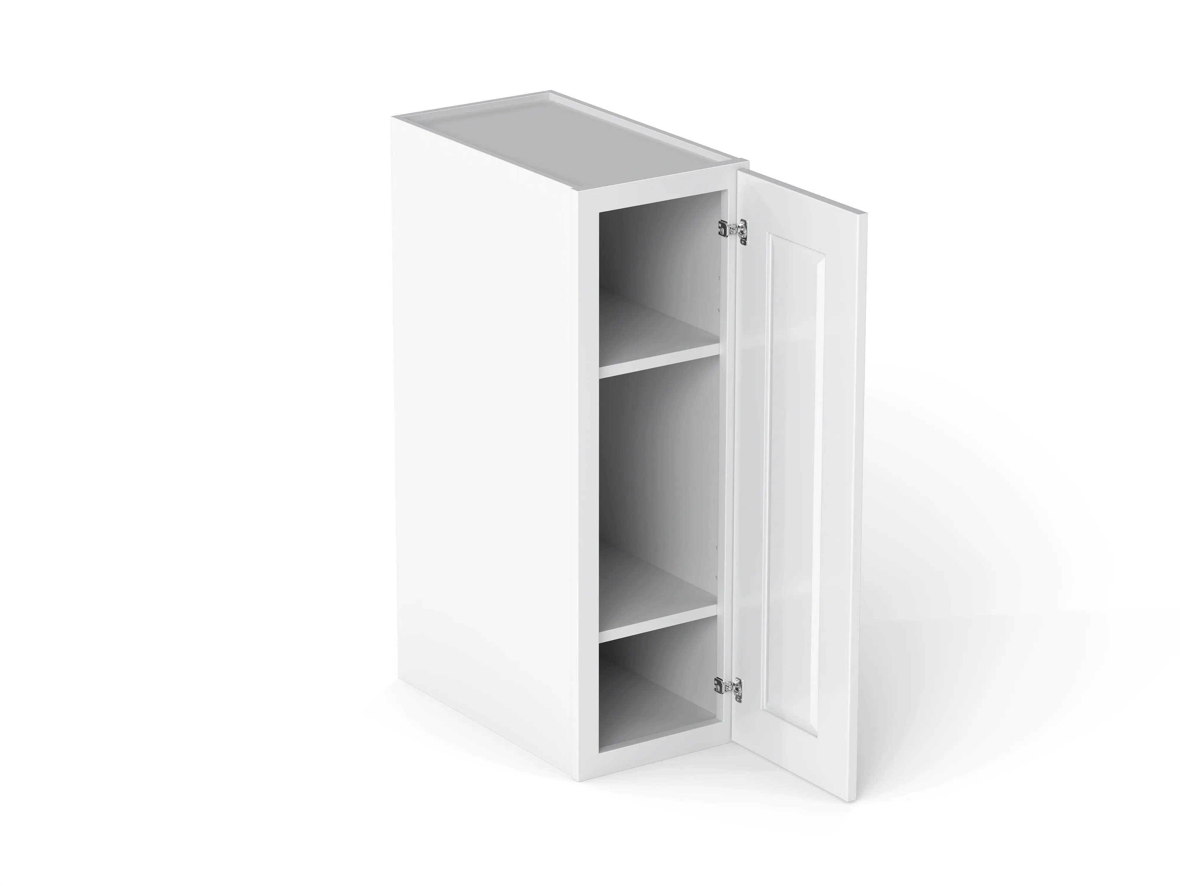 Elegant 1 Door Wall Cabinet With 2 Shelves - Image 14