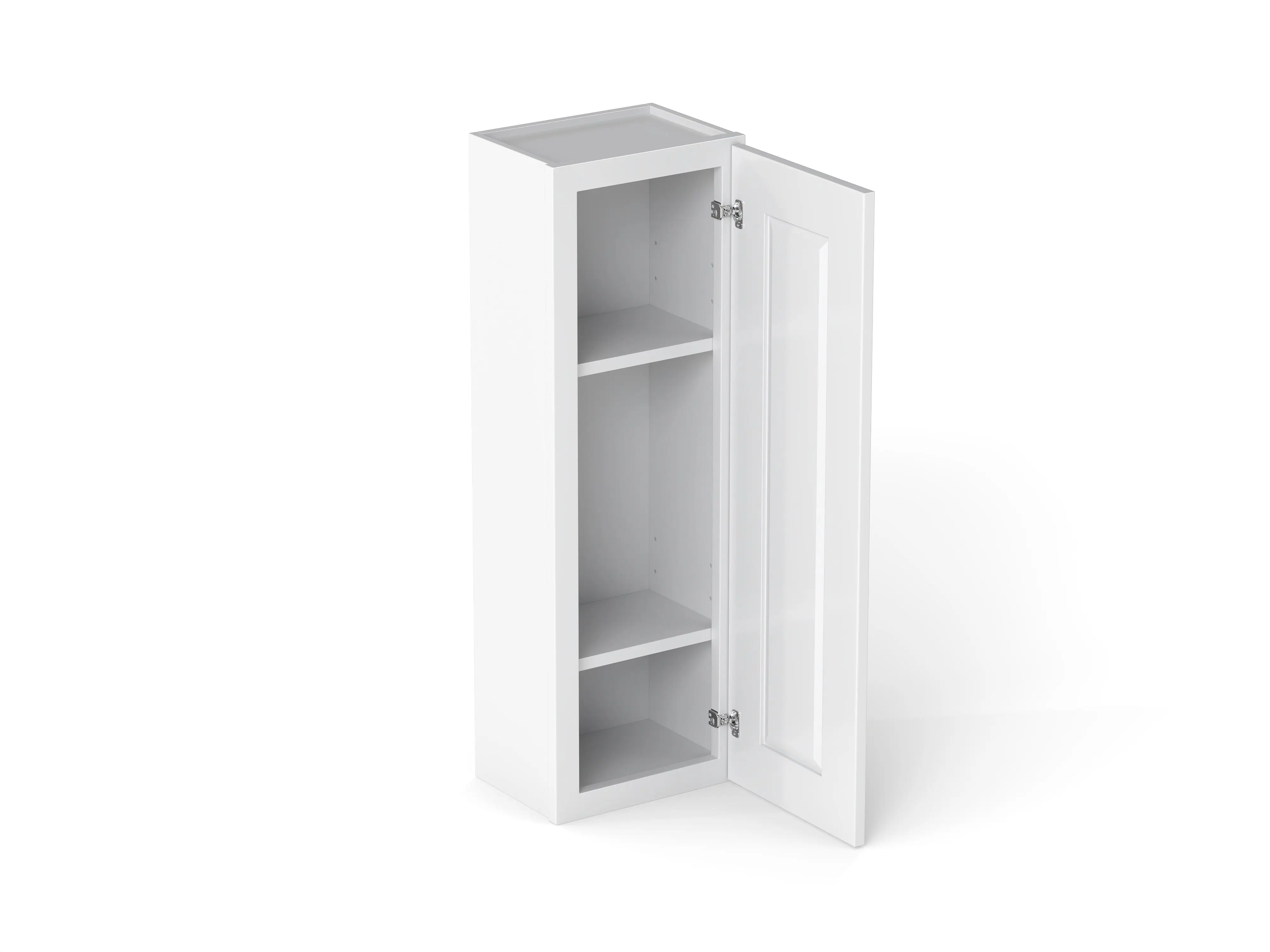 Elegant 1 Door Wall Cabinet With 2 Shelves - Image 22