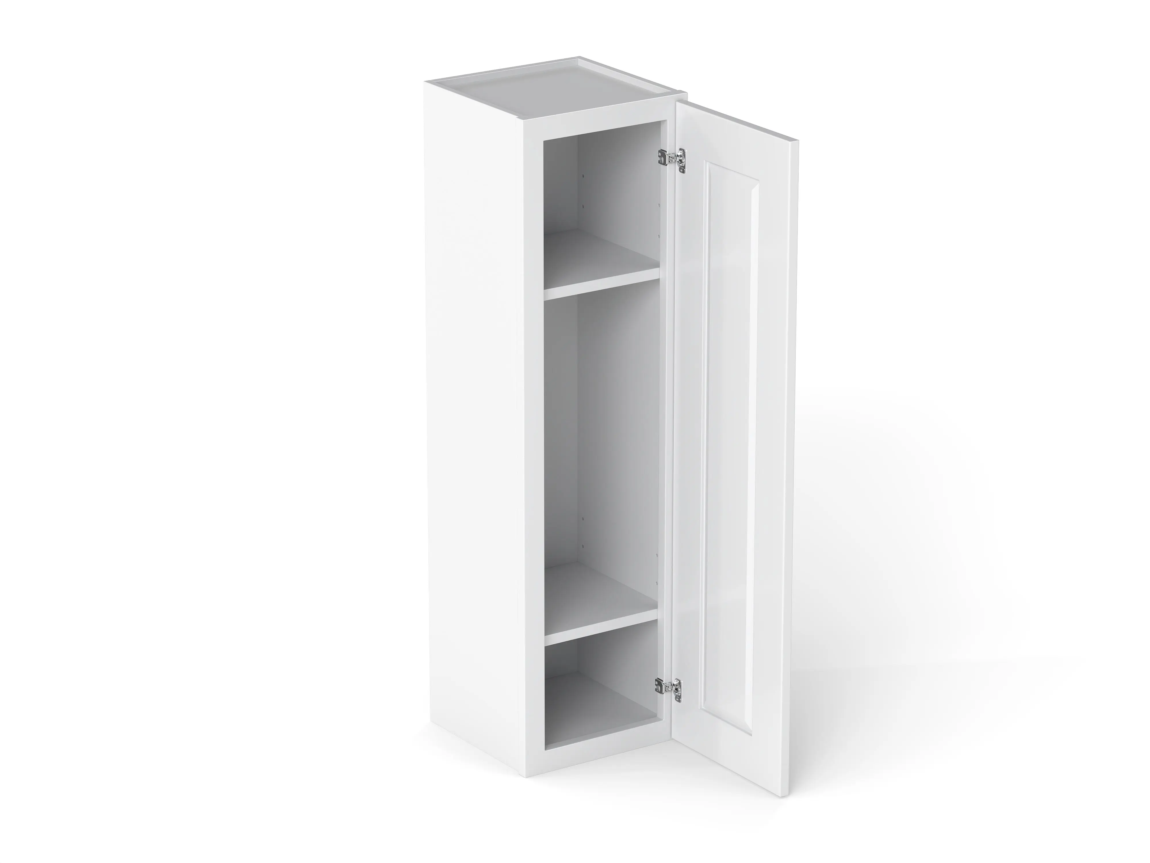 Elegant 1 Door Wall Cabinet With 2 Shelves - Image 6
