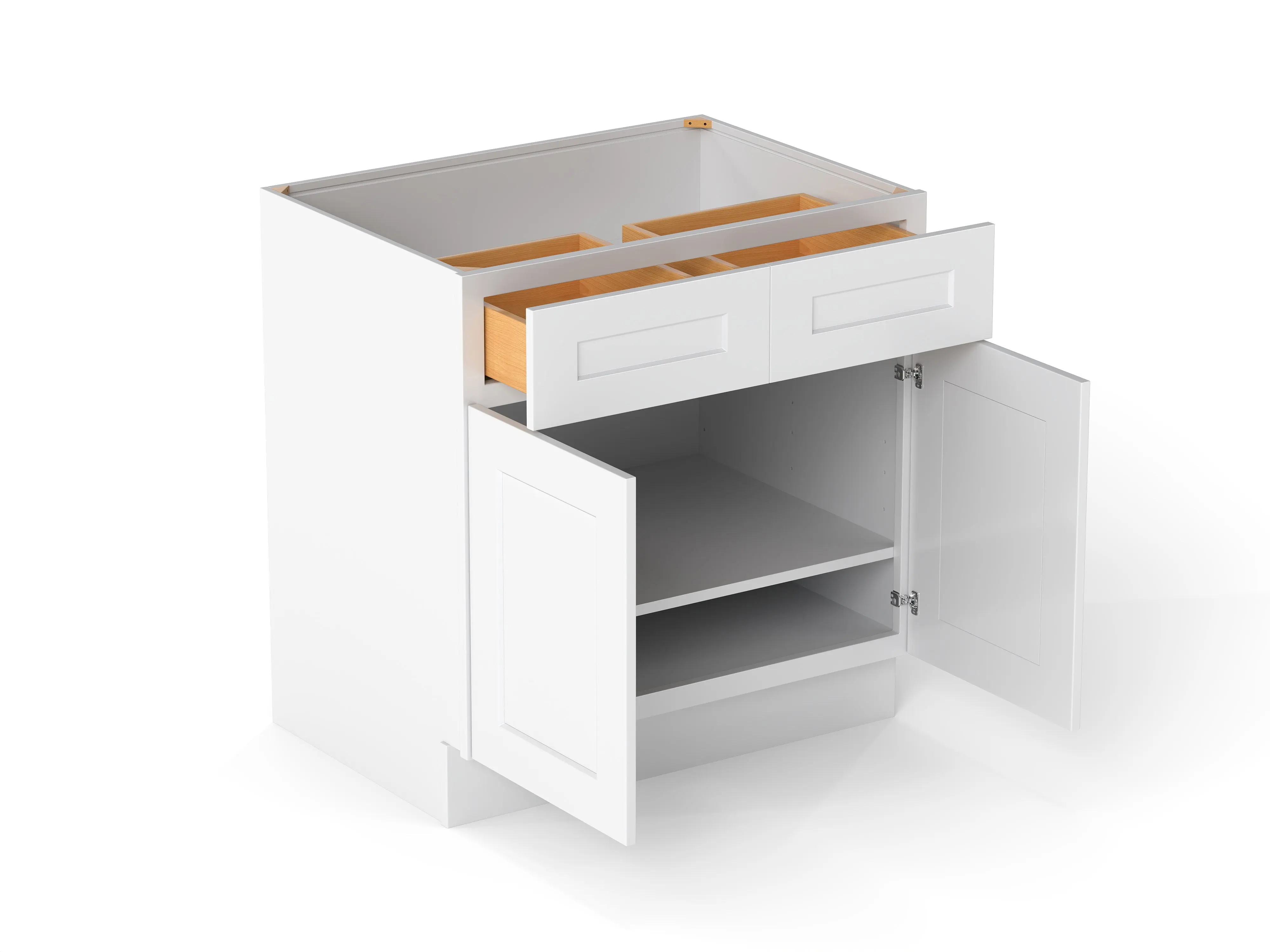 Elegant 2 Door Base Cabinet With 2 Drawers - Image 12