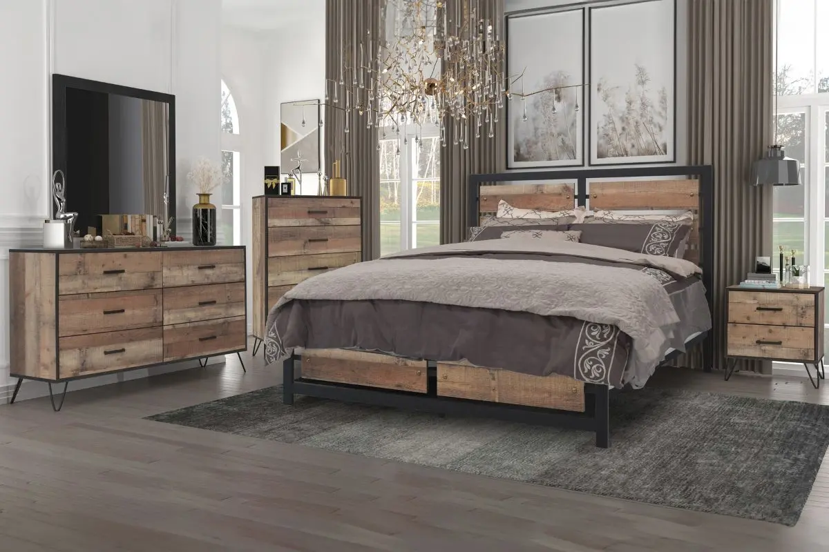 Elk River Panel Bed & Dresser & Mirror & Nightstand - Image 5