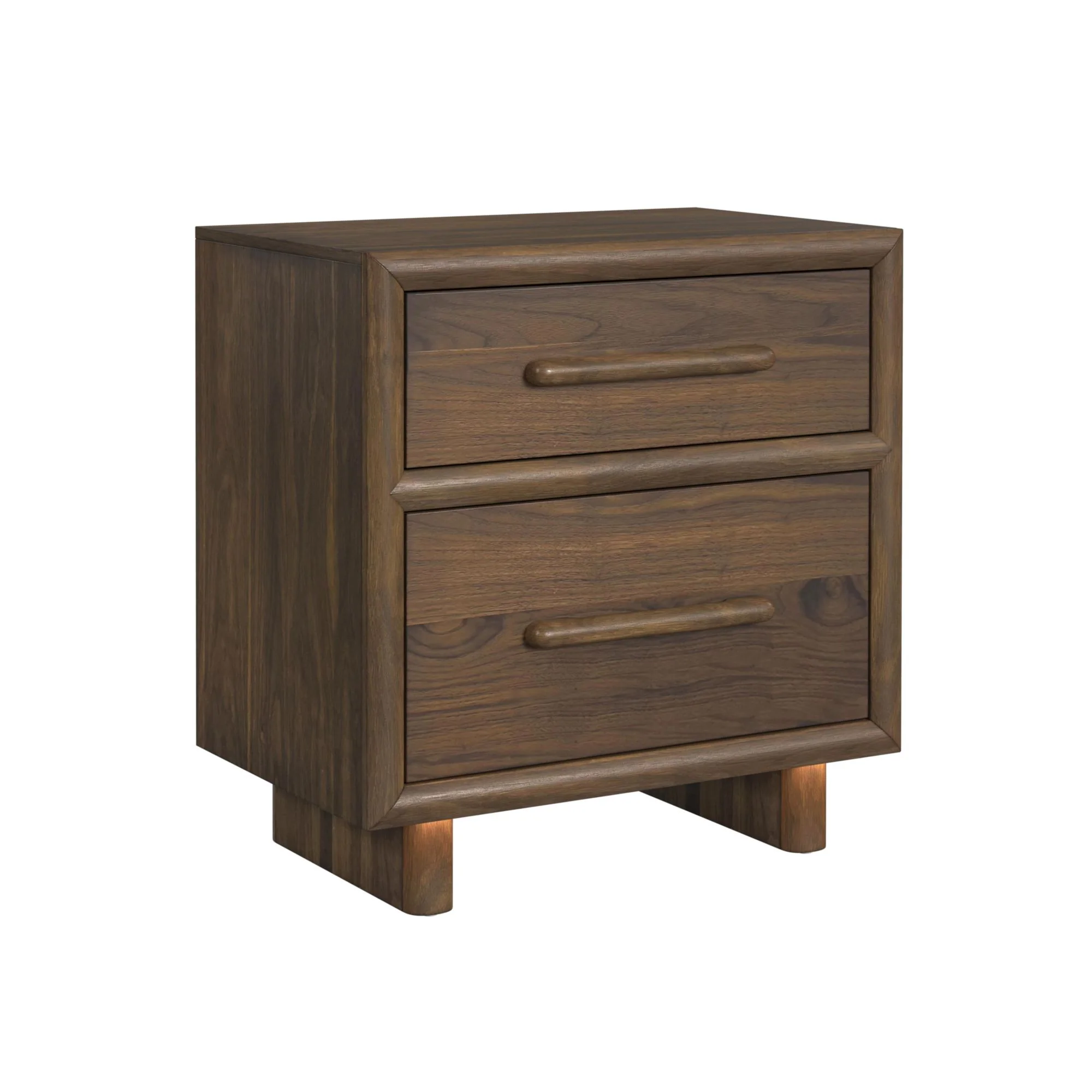 Elm Upholstered Bed With Lights, Dresser, Mirror & Nightstand - Image 13