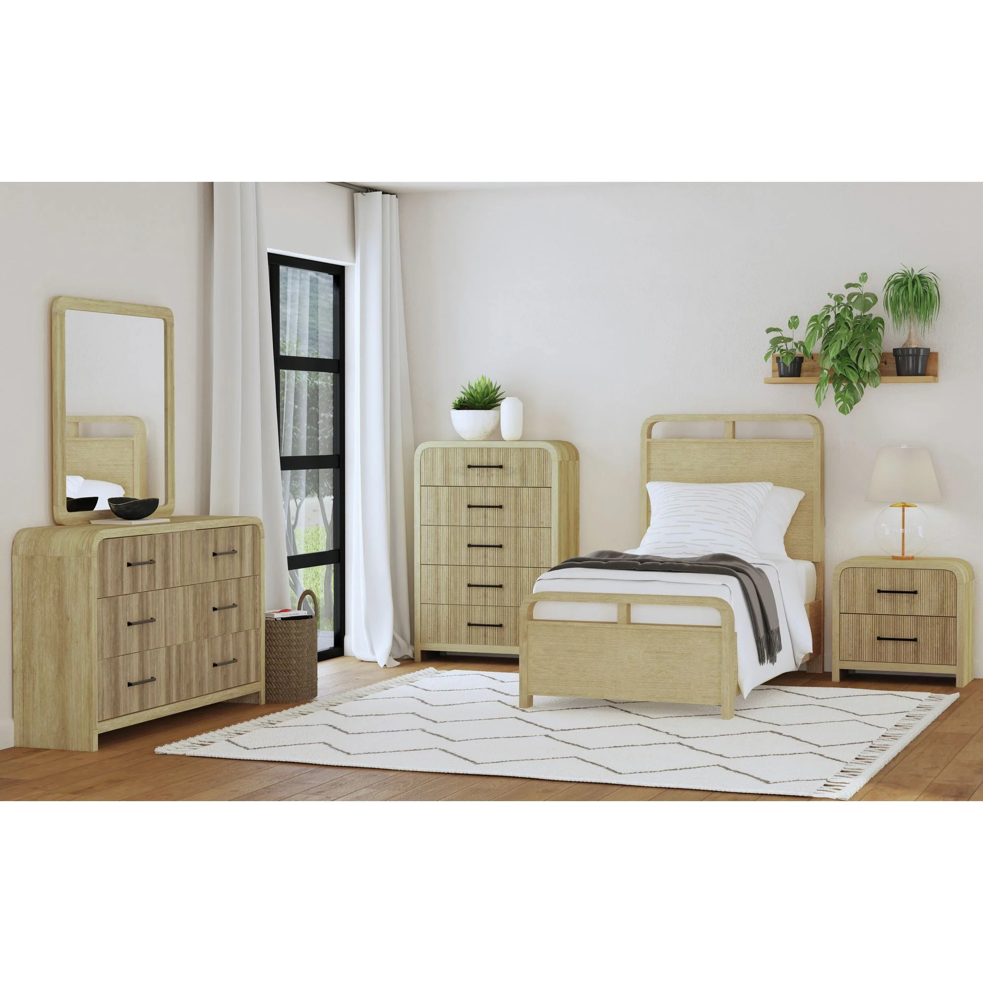 Emberly Panel Bed & Dresser & Mirror & Nightstand - Image 106