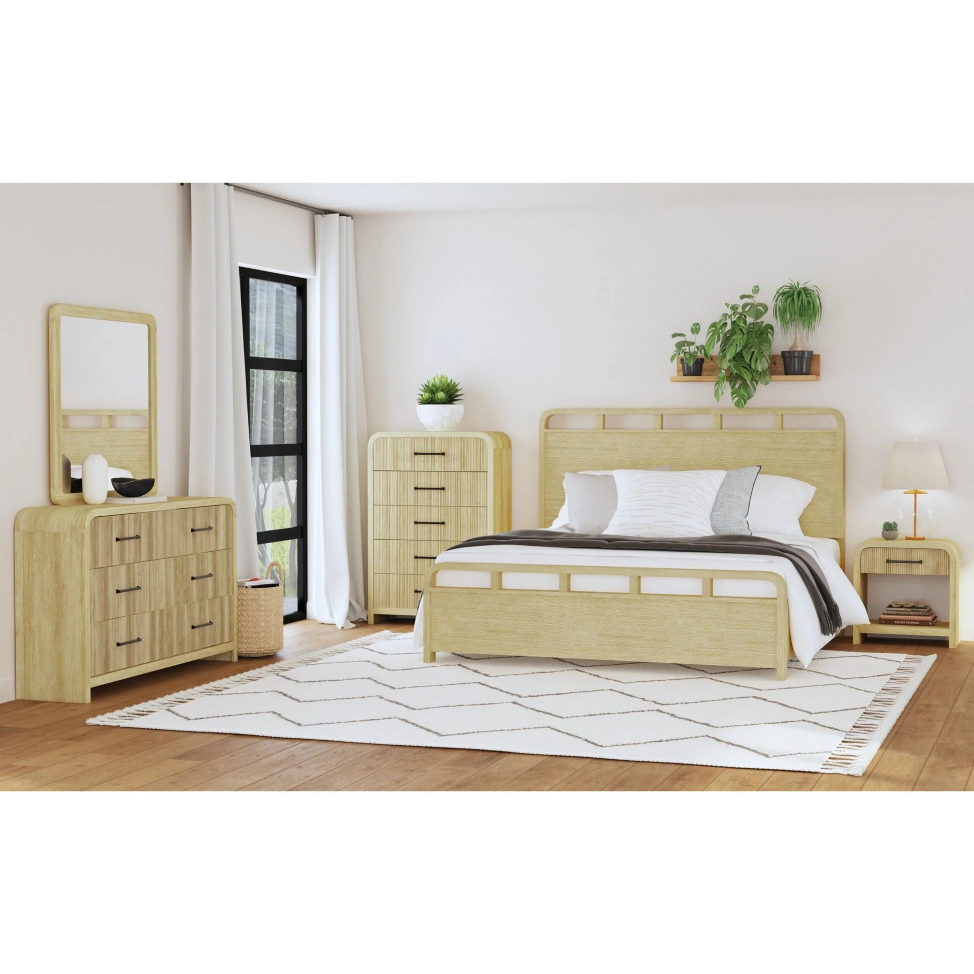Emberly Panel Bed & Dresser & Mirror & Nightstand - Image 85