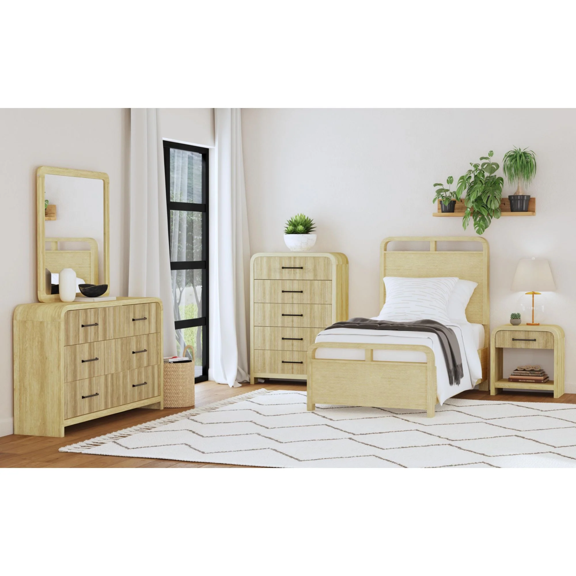 Emberly Panel Bed & Dresser & Mirror & Nightstand - Image 99