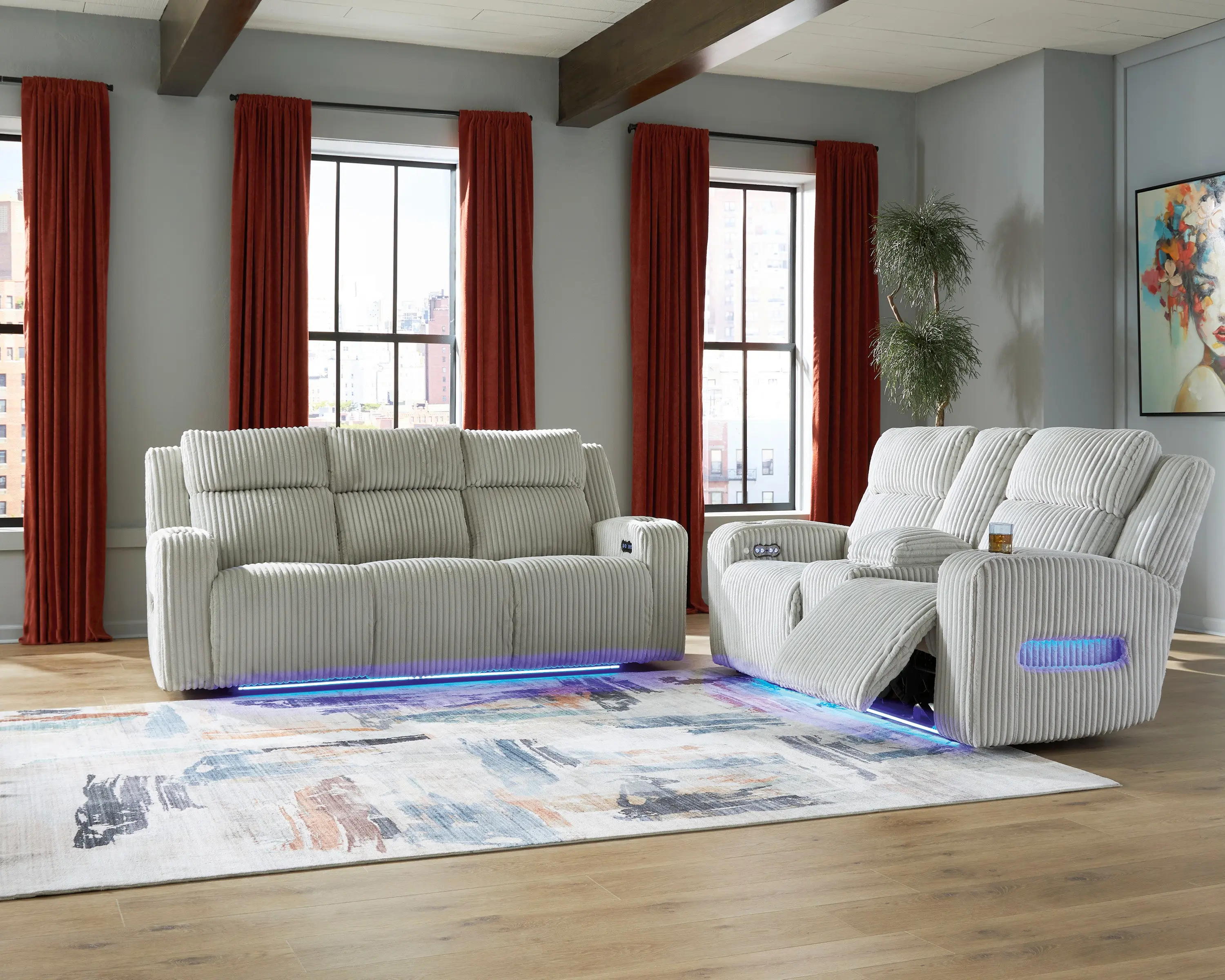 Forest Lake 2 Power Sofa & Console Loveseat - Image 5
