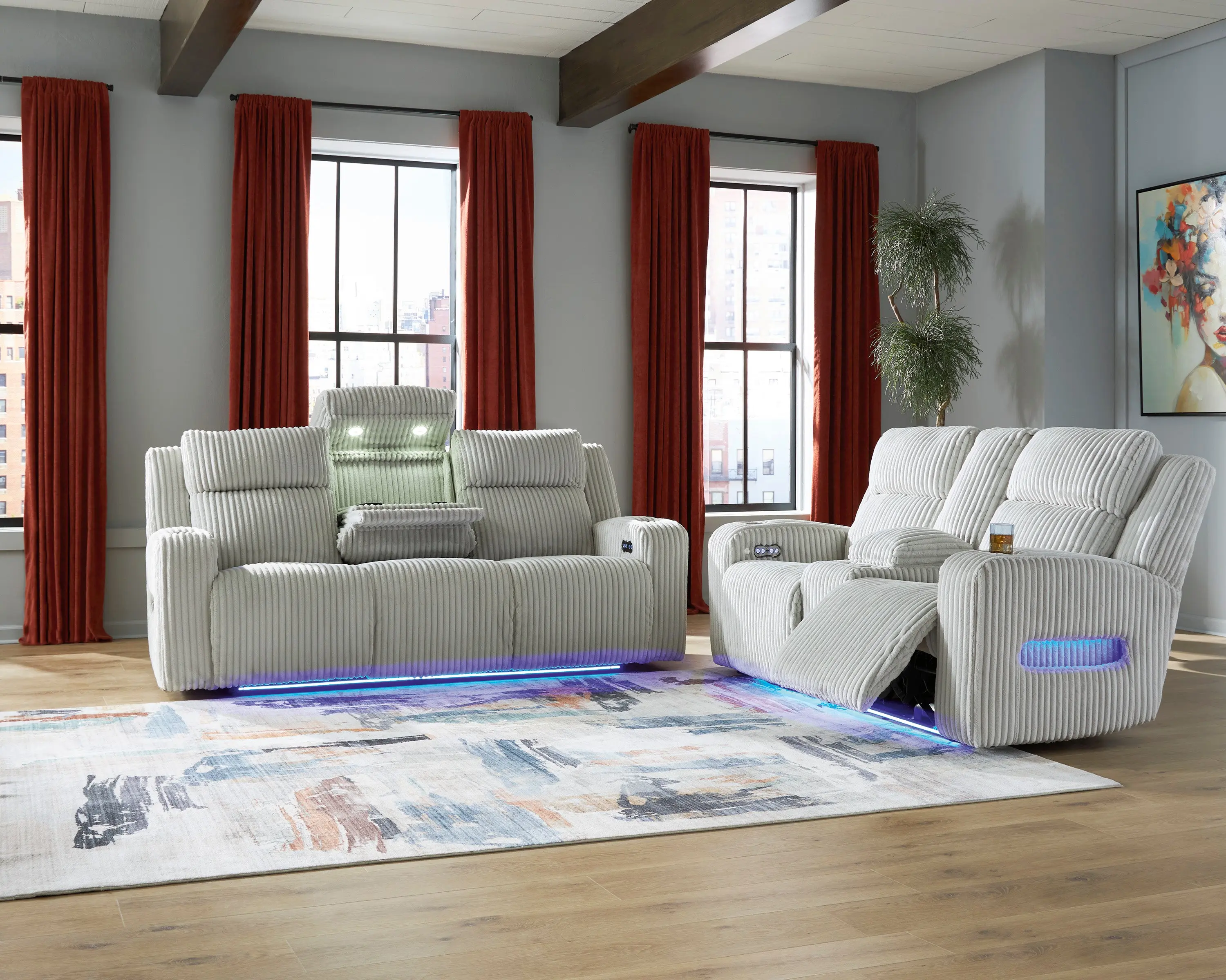 Forest Lake 2 Power Sofa & Console Loveseat - Image 6