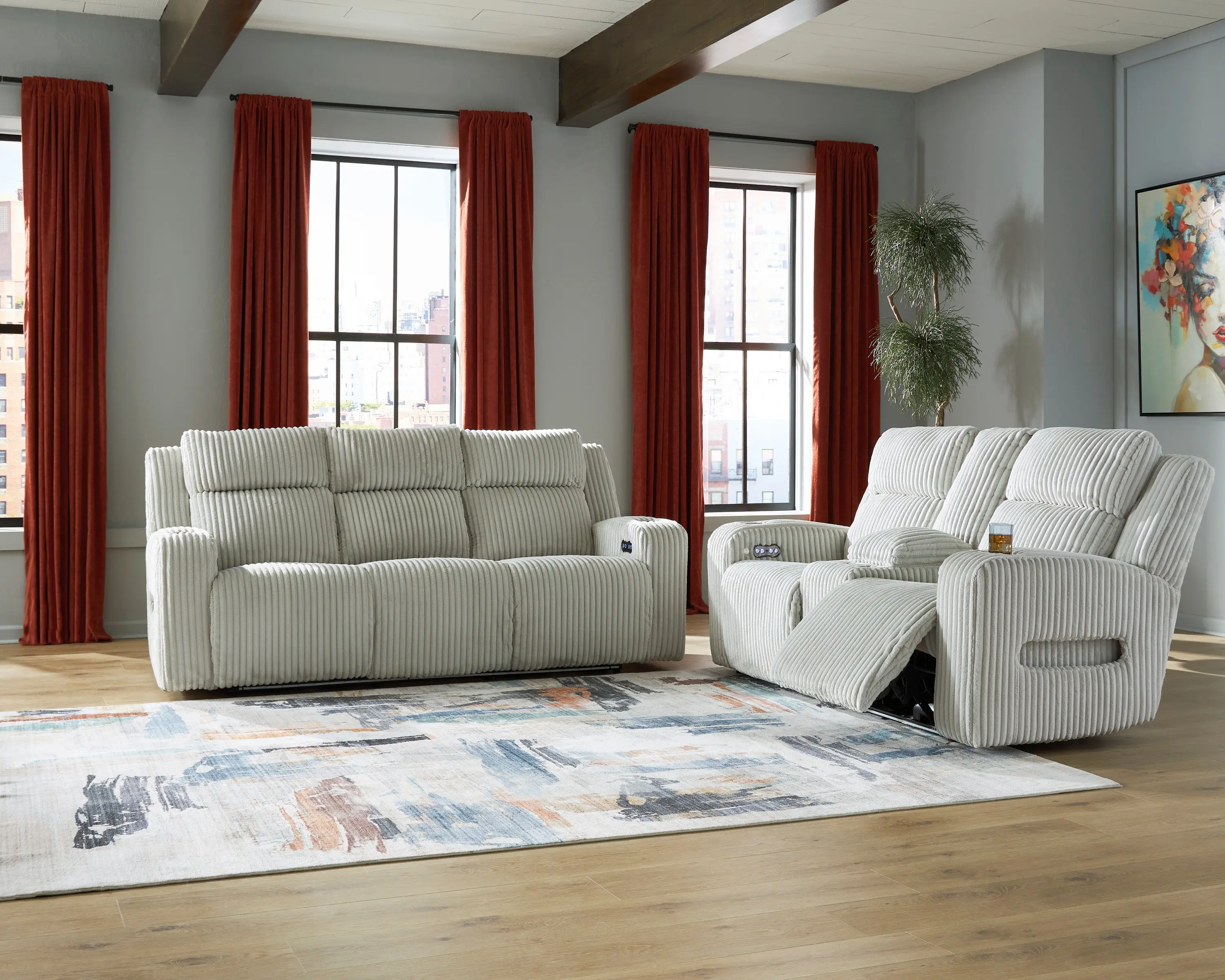 Forest Lake 2 Power Sofa & Console Loveseat - Image 7