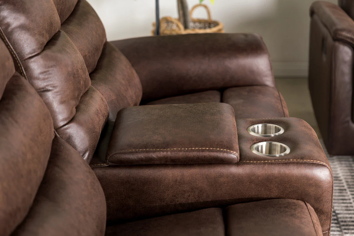 Forte Reclining Console Loveseat - Image 11