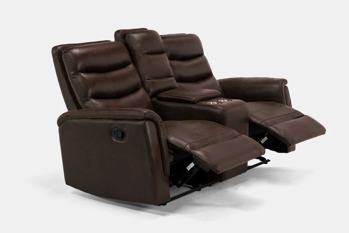Forte Reclining Console Loveseat - Image 2