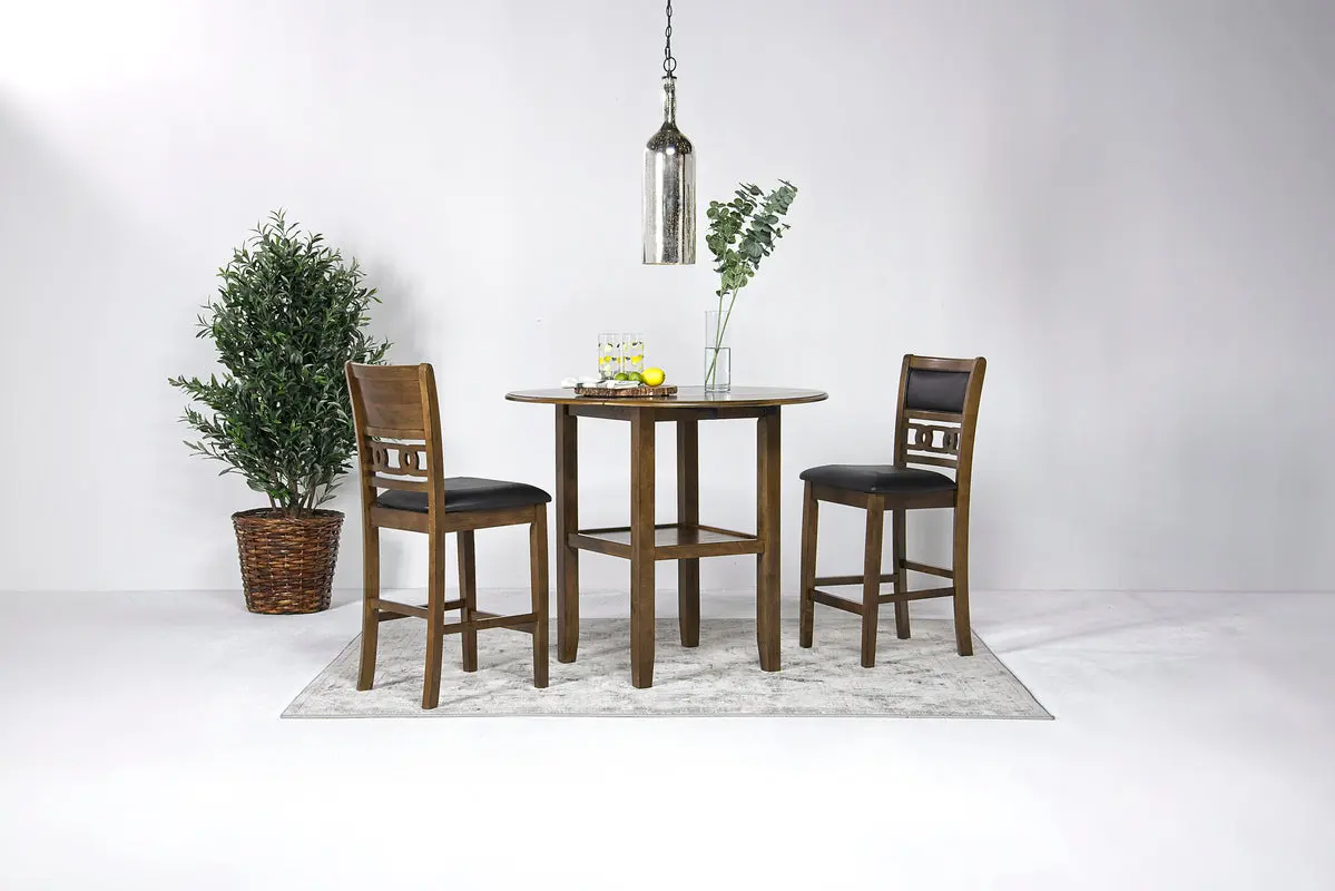Gia Round Counter Height Dining Table & 2 Stools - Image 7