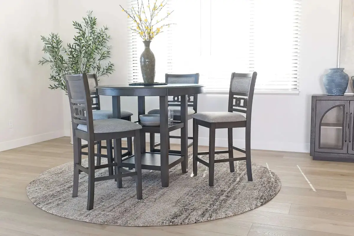 Gia Round Counter Height Dining Table & 4 Stools - Image 2