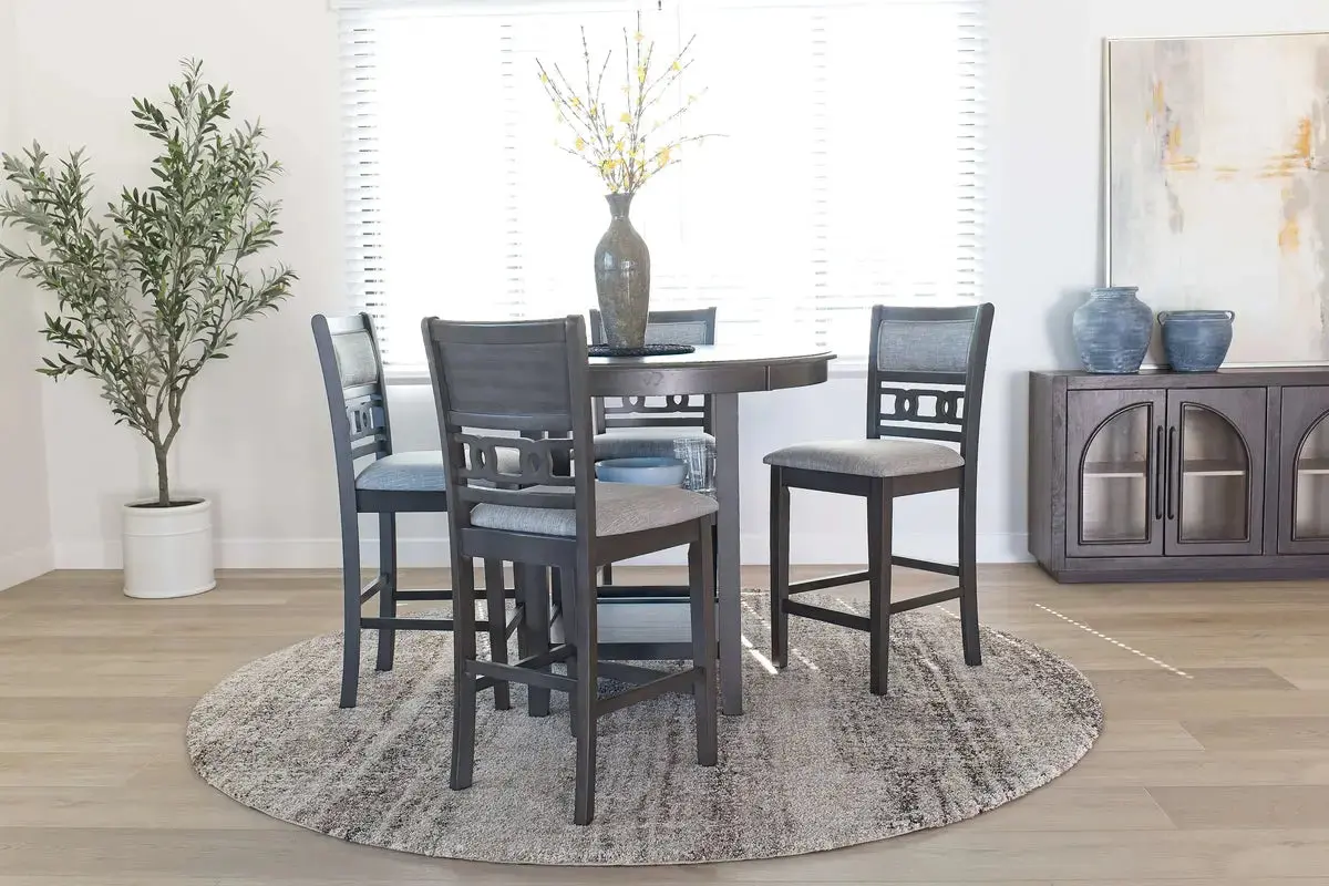 Gia Round Counter Height Dining Table & 4 Stools - Image 3