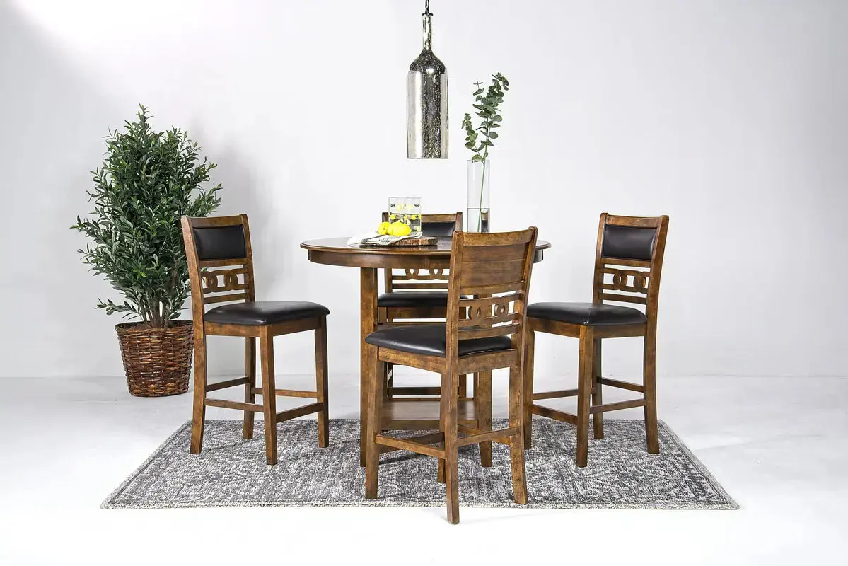 Gia Round Counter Height Dining Table & 4 Stools - Image 9