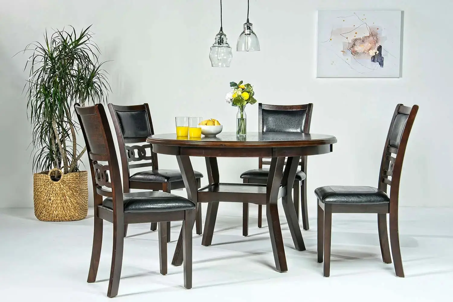 Gia Round Dining Table & 4 Chairs - Image 9