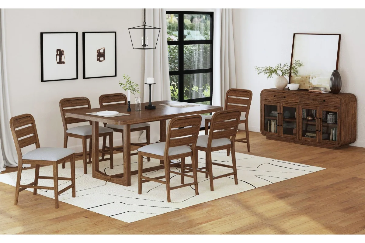 Glinda Counter Height Dining Table & 6 Stools