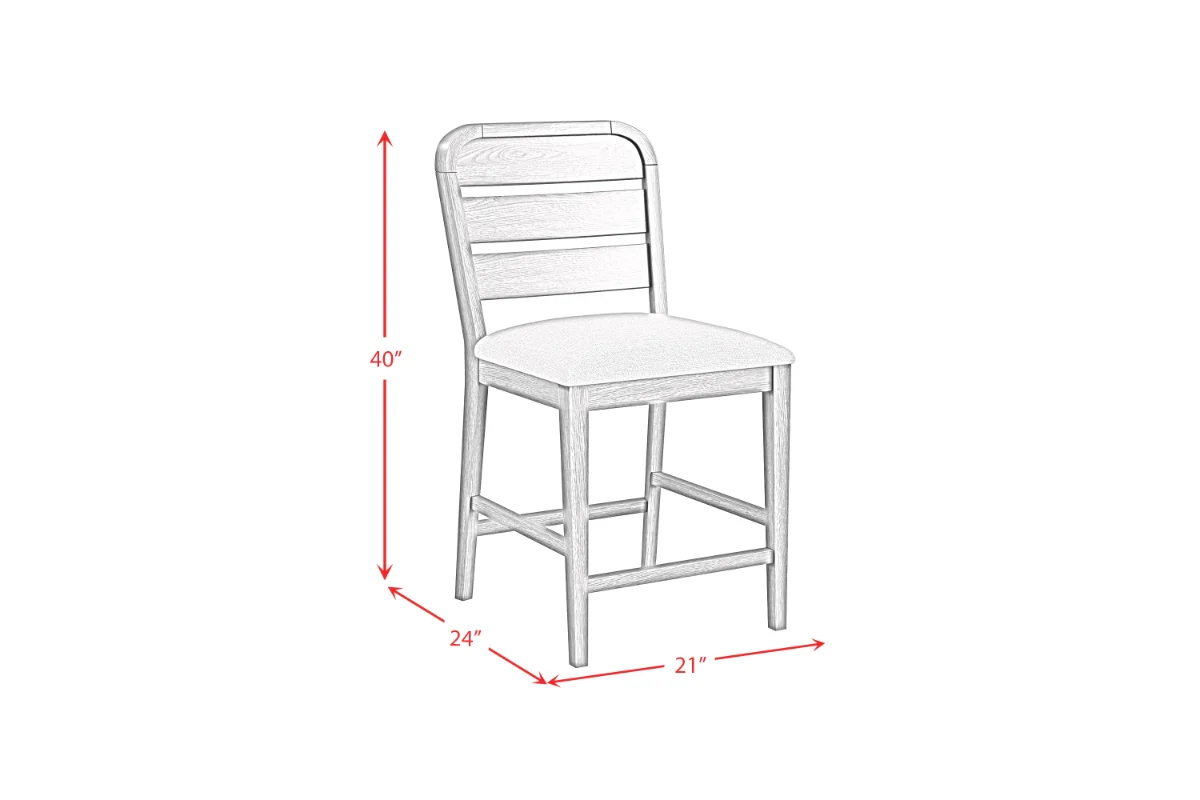 Glinda Counter Height Dining Table & 6 Stools - Image 14