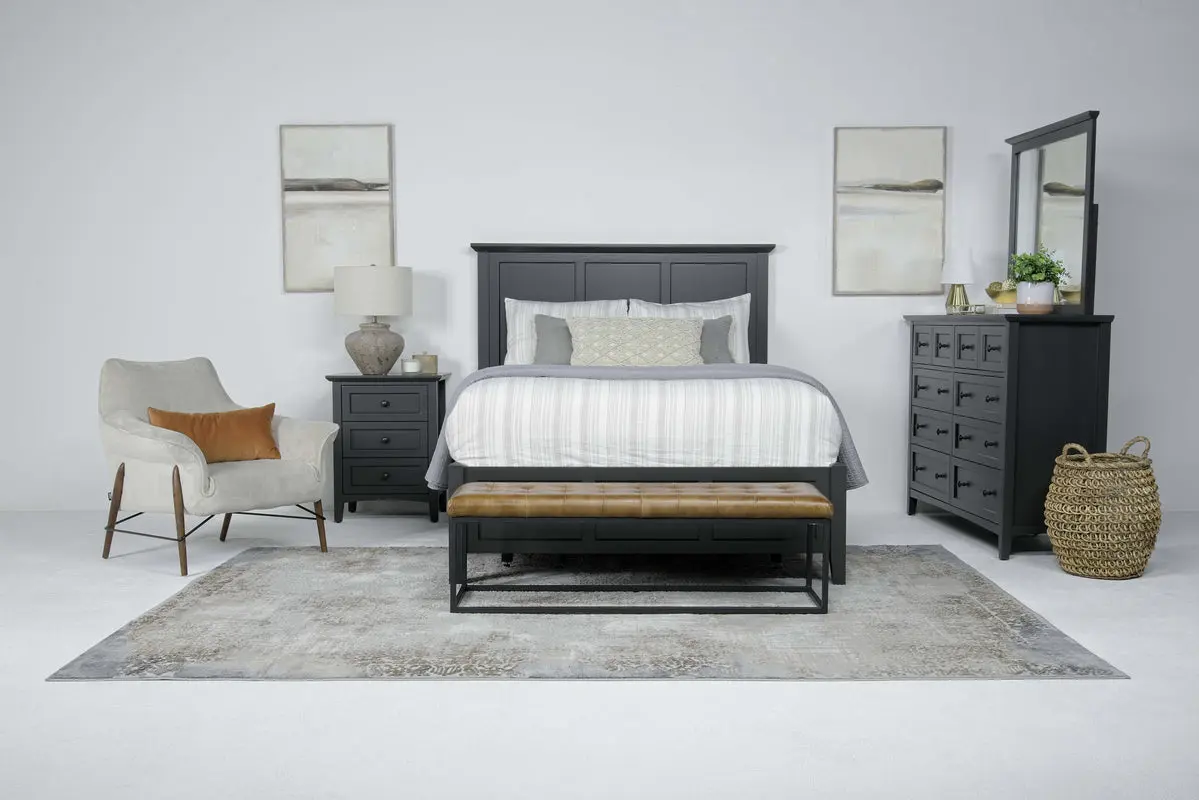 Grace Panel Bed & Dresser & Mirror & Nightstand - Image 152