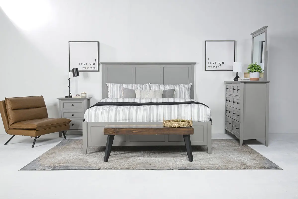Grace Panel Bed & Dresser & Mirror & Nightstand - Image 98