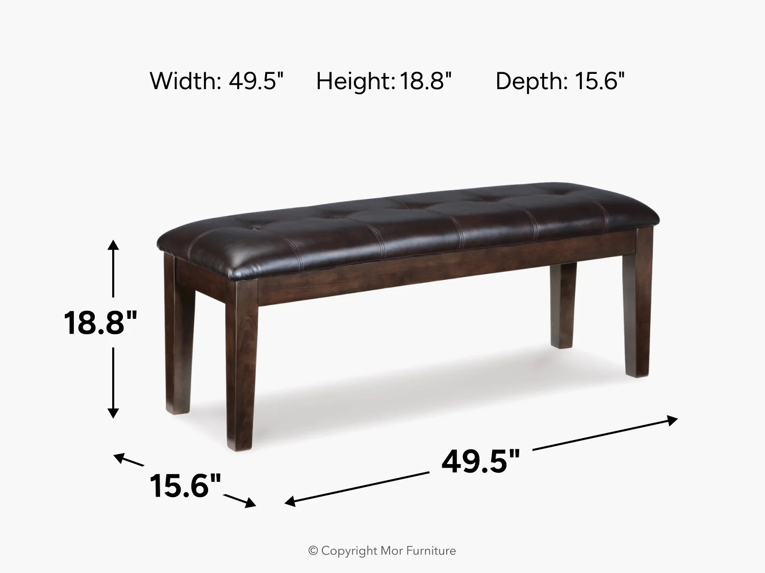 Haddigan Dining Bench - Image 9