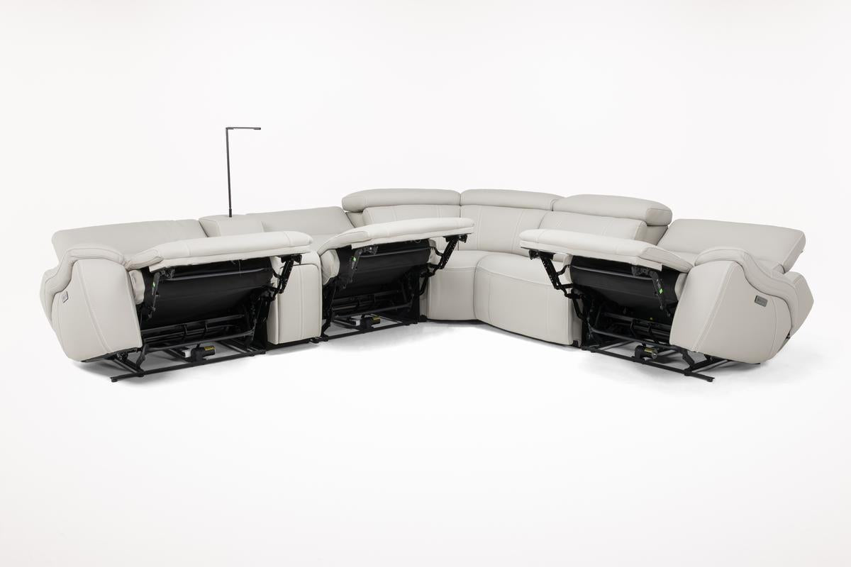 Imperial 6 Piece 2 Power Sectional With 2 Power Armless Recliner - Image 3