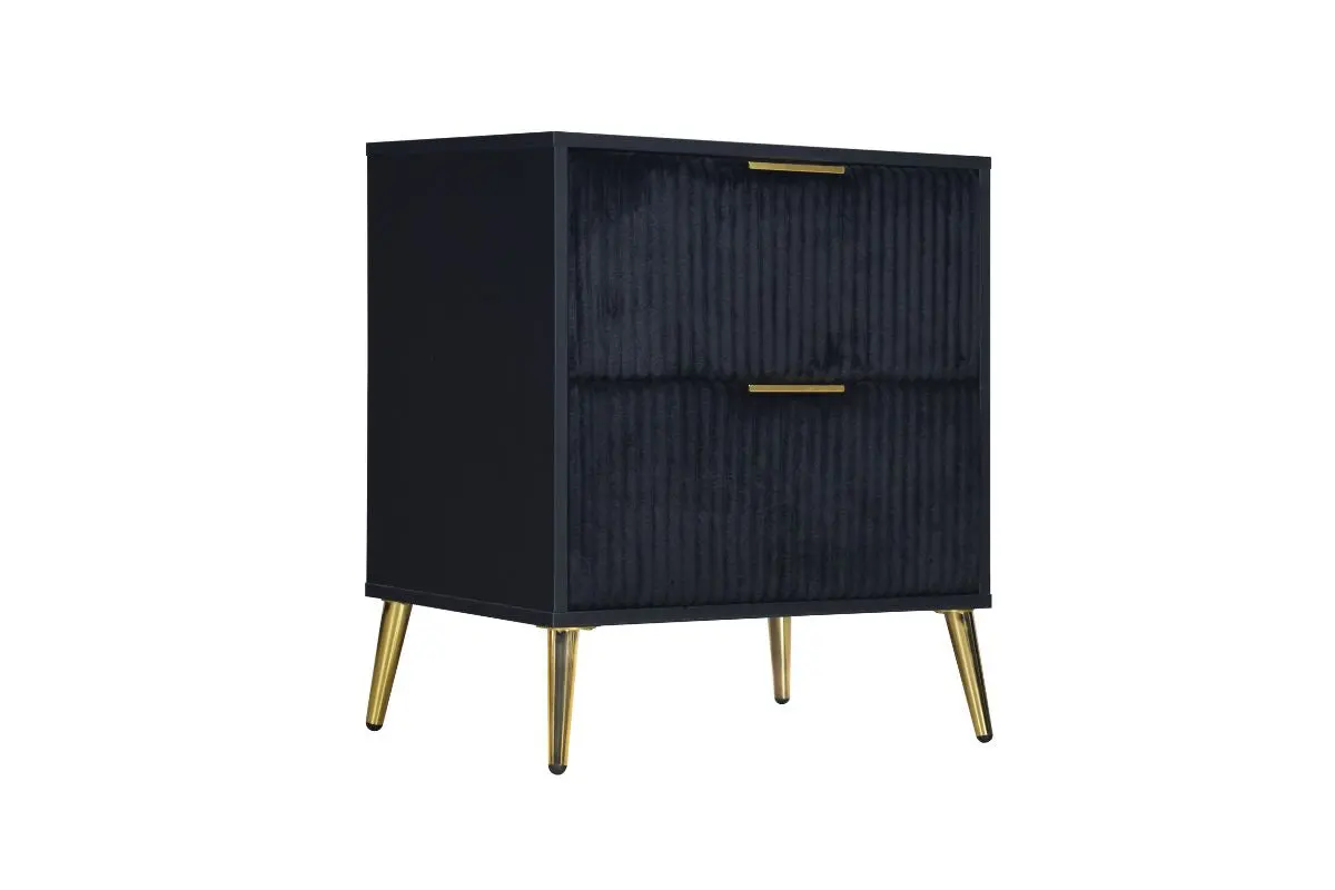 Kailani Upholstered Panel Bed & Dresser & Mirror & Nightstand - Image 12