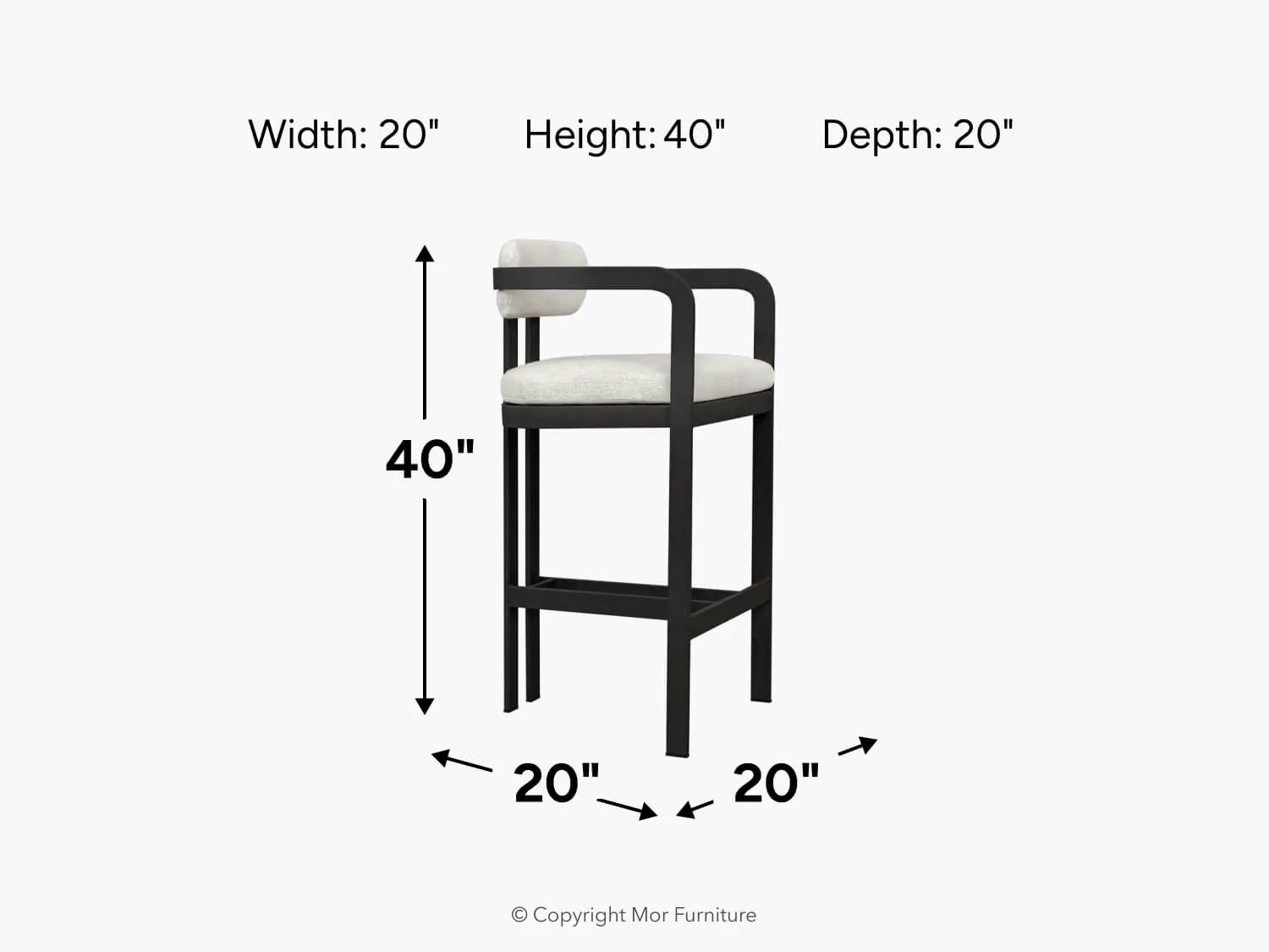 Kalmar Outdoor Barstool - Image 10