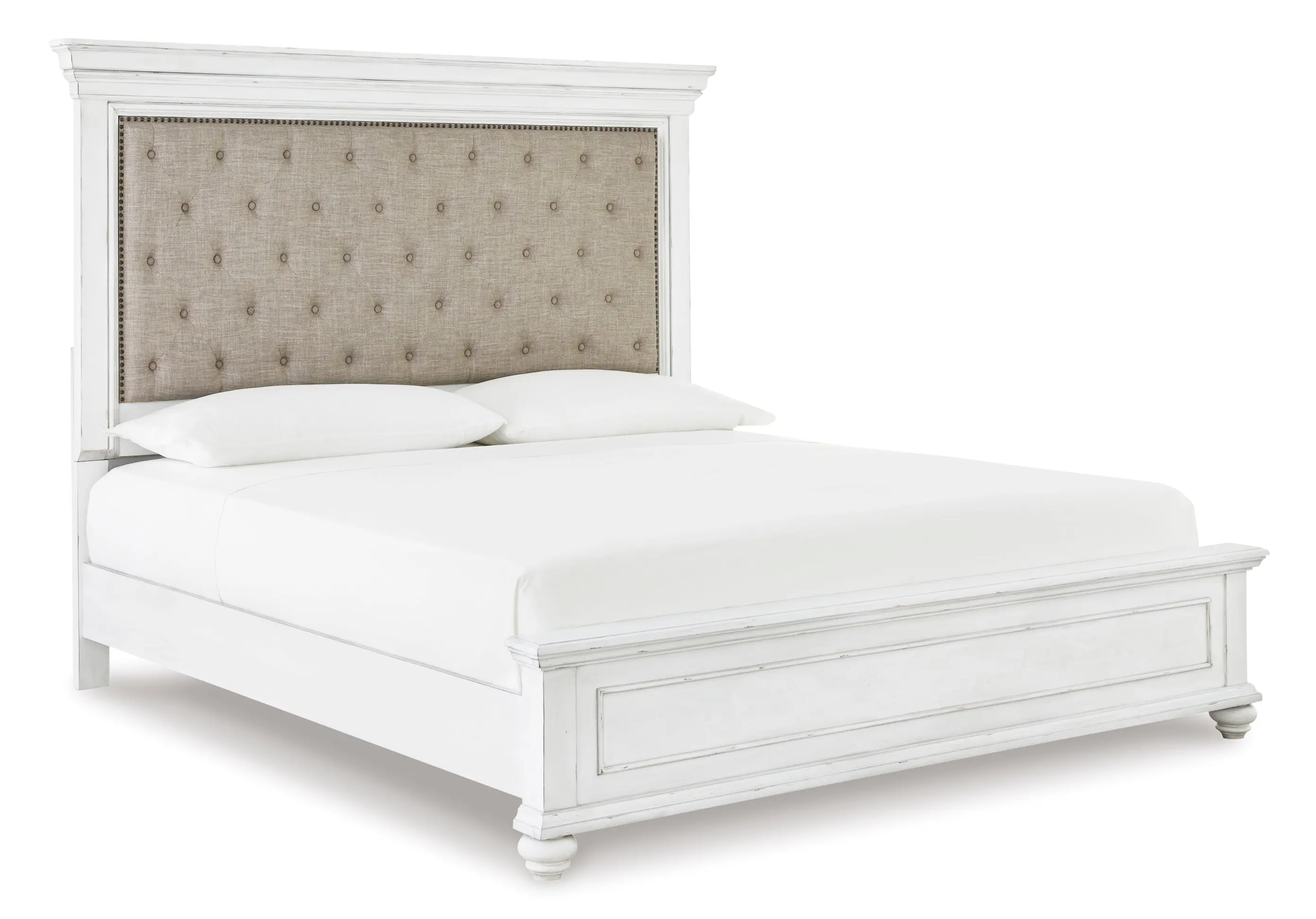 Kanwyn Upholstered Panel Bed & Dresser & Mirror & Nightstand - Image 20