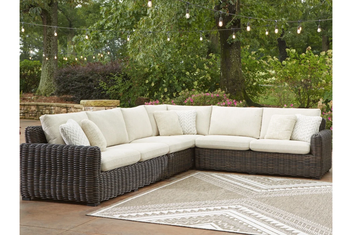 Kimora Outdoor 4 Piece Sectional - Image 2