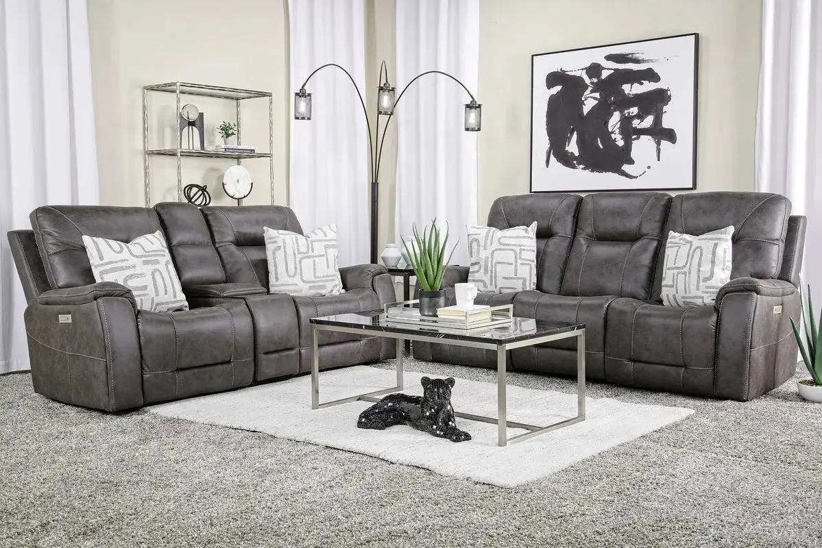 Kingston 3 Power Console Loveseat - Image 19