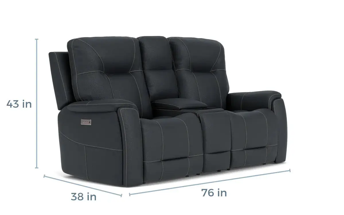 Kingston 3 Power Console Loveseat - Image 9